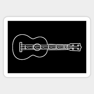 Ukulele is life, music ecg heartbeat Magnet